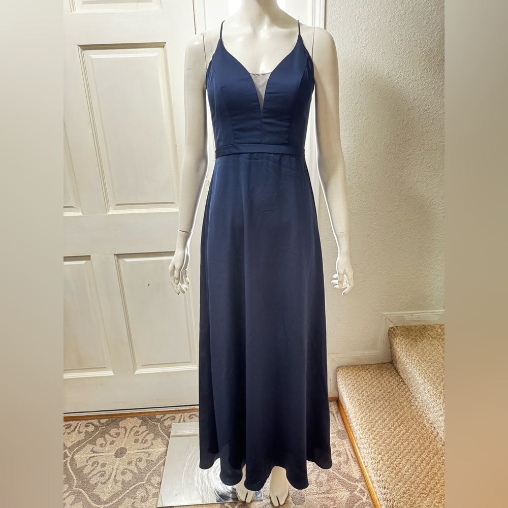Camilla La Vie Elegant Navy Blue Evening Gown Size 2  L-18
